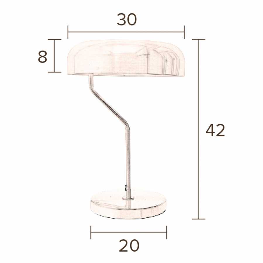 Dutchbone Eclipse Table Lamp - Size in cm