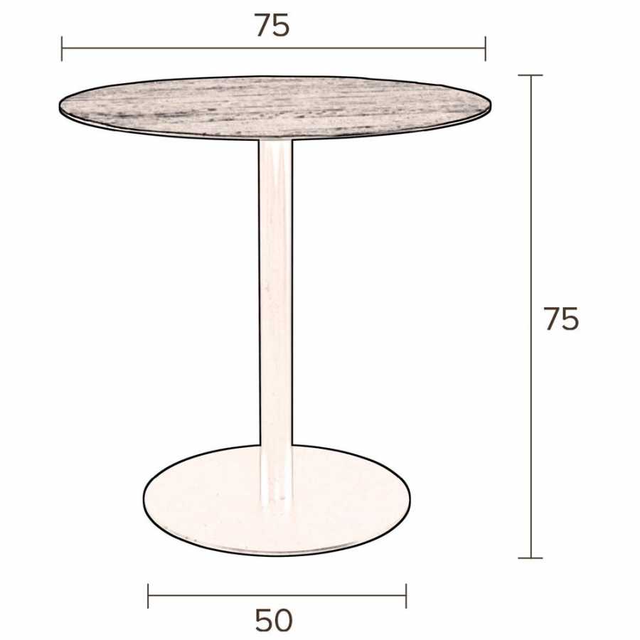 Dutchbone Braza Round Bistro Table - Sizes in cm