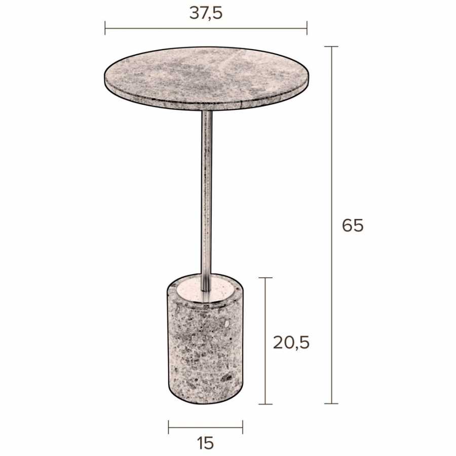 Dutchbone Gunnar Side Table - Sizes in cm