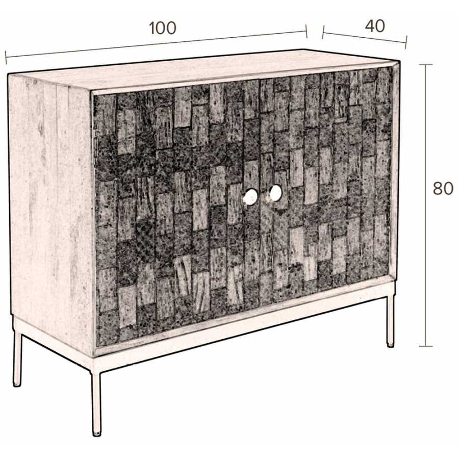 Dutchbone Chisel Cabinet - Diagram