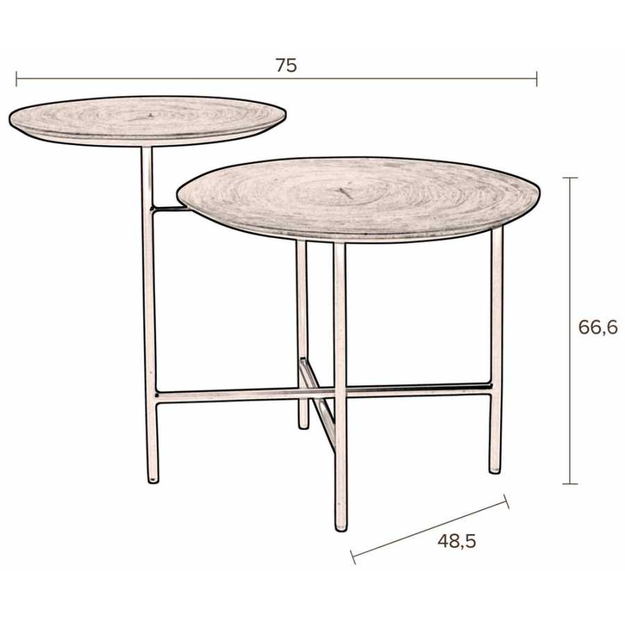 Dutchbone Mathison Side Table - Diagram