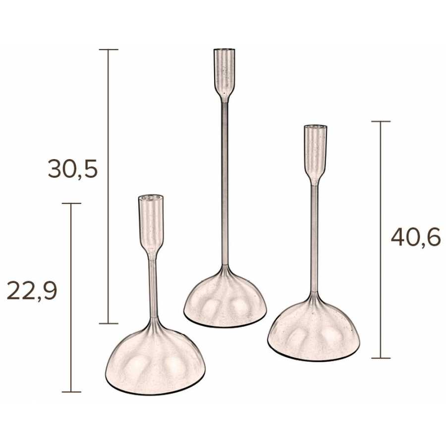 Dutchbone Sesta Candleholders - Set of 3 - Diagram