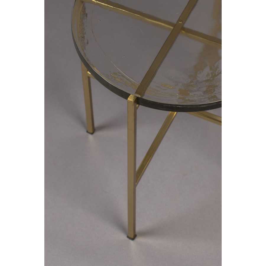 Dutchbone Vidrio Side Table - Brass