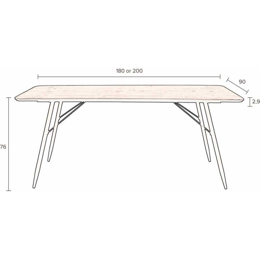 Dutchbone Roger Dining Table - Natural - Small