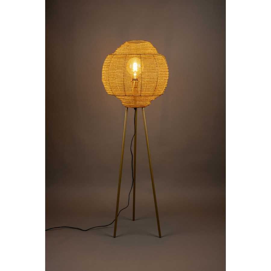 Dutchbone Meezan Floor Lamp - Gold