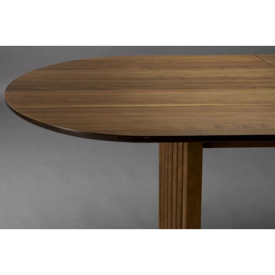 Dutchbone Barlet Oval Extendable Dining Table - Walnut