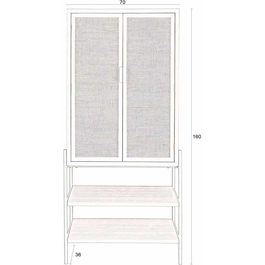 Dutchbone Yasu High Cabinet - Black