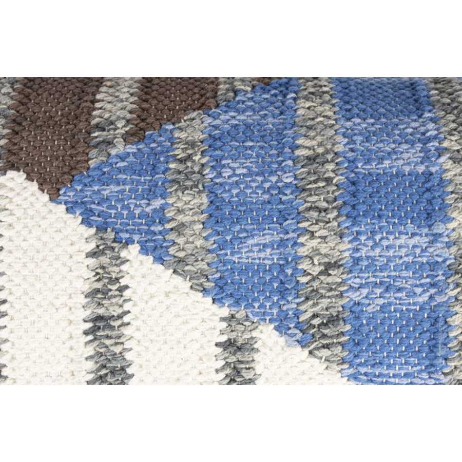 Dutchbone Hampton Rectangular Cushion - Blue