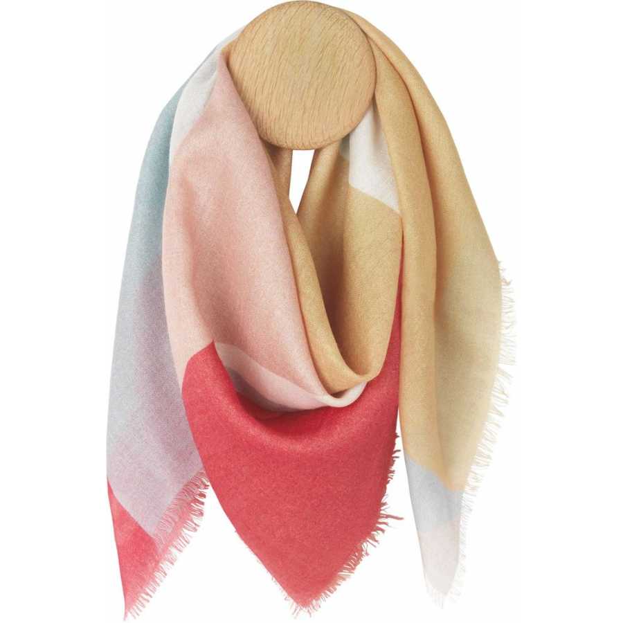 Elvang Rome Scarf - Yellow & Nude & Peach - Large