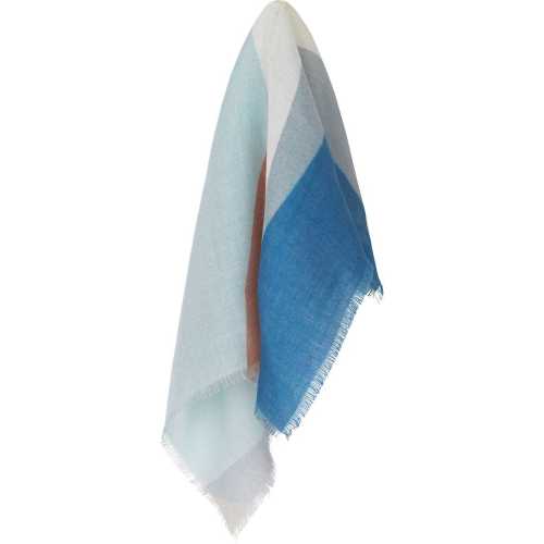 Elvang Rome Scarf - Blue & Cognac