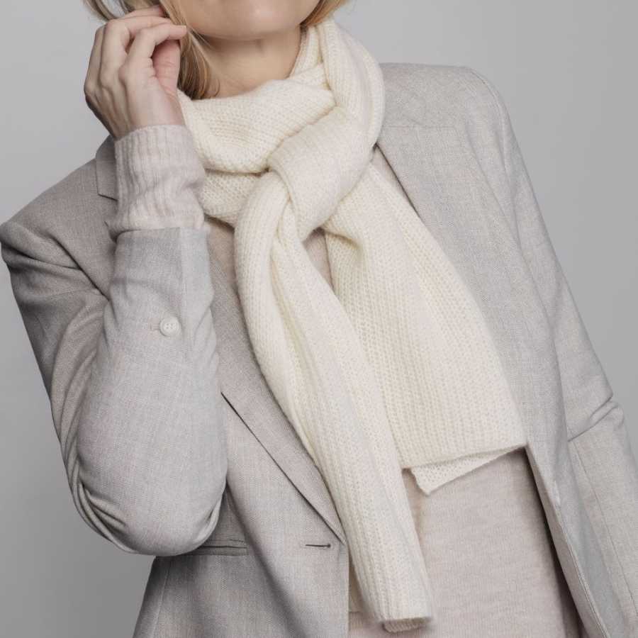 Elvang Tokyo Scarf - White - Small