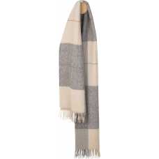 Elvang Prague Scarf - Beige & Dark Grey