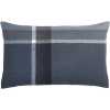 Elvang Manhattan Rectangular Cushion Cover - Dark Blue & Asphalt