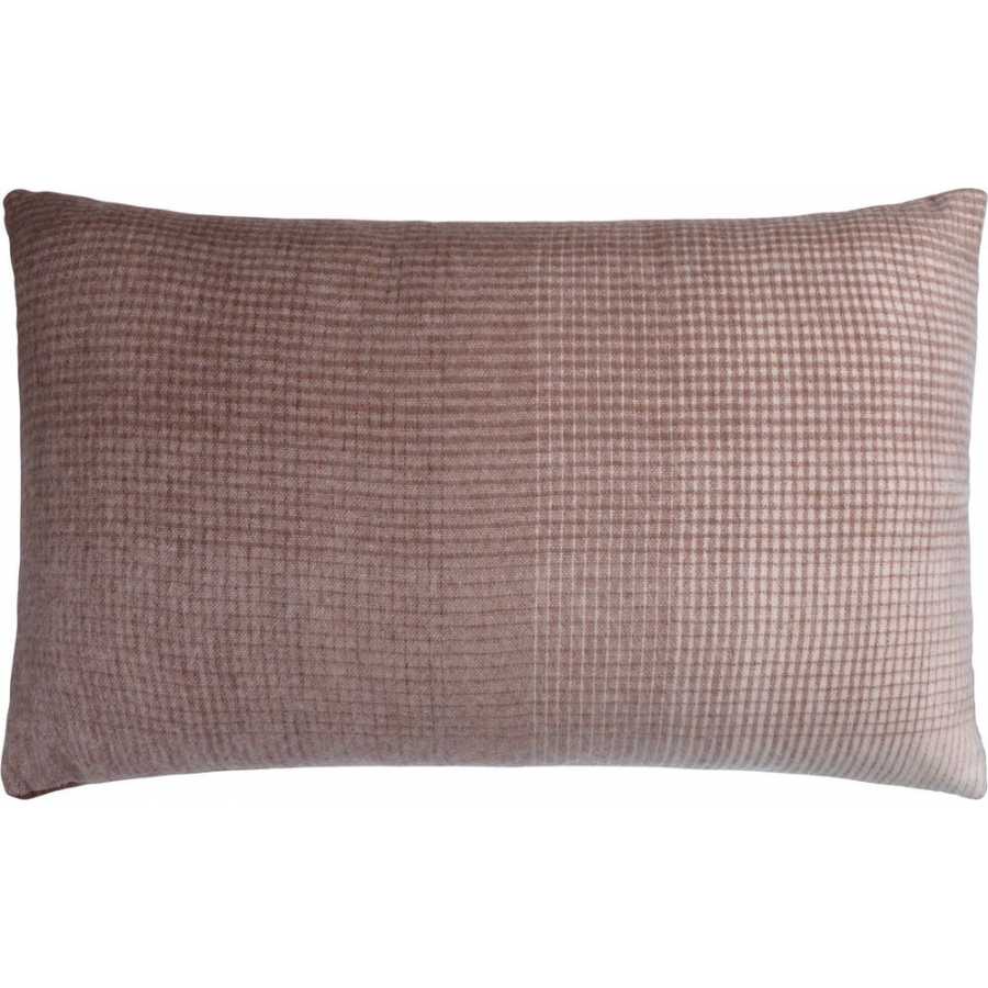 Elvang Horizon Rectangular Cushion Cover - Plum & Cognac