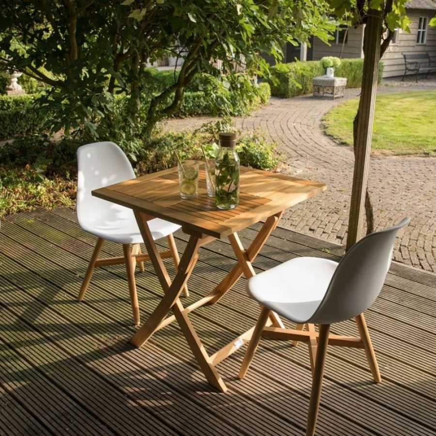 Exotan Folding Square Outdoor Bistro Table