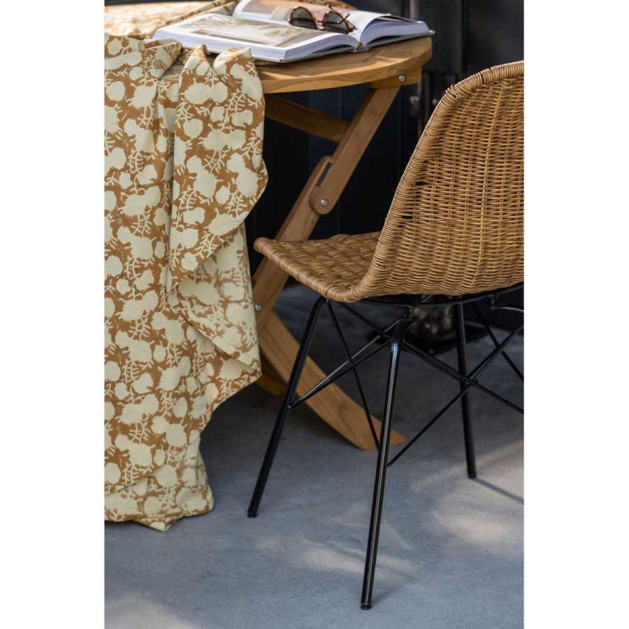 Exotan Folding Round Outdoor Bistro Table - Large