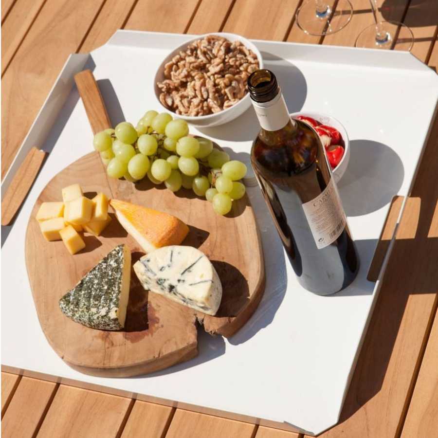 Exotan Carry Outdoor Serving Tray - White