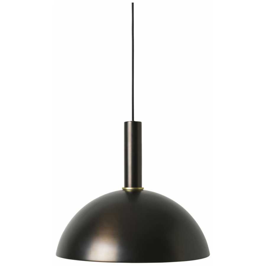 Ferm Living Collect Dome Lamp Shade - Black Brass