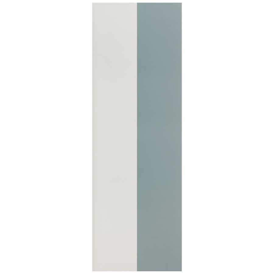 Ferm Living Thick Lines Wallpaper - Dusty Blue / Off-White