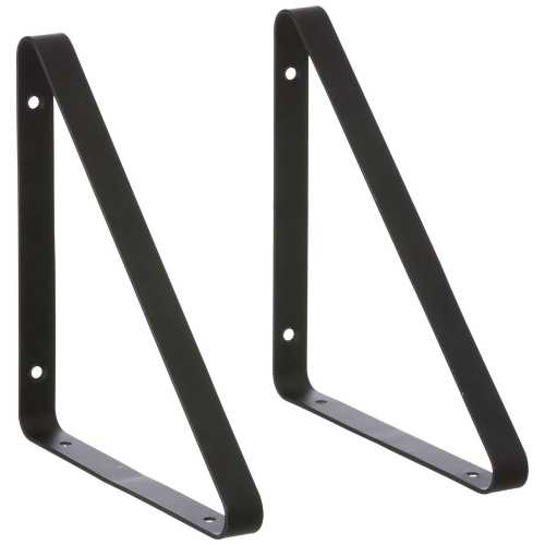 Ferm Living Metal Wall Shelf Hangers - Set of 2 - Black