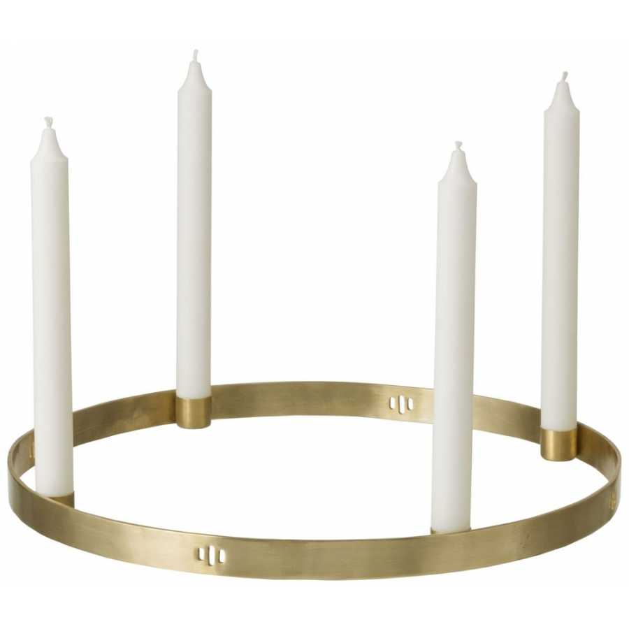 Ferm Living Circle Candle Holder - Brass - Large