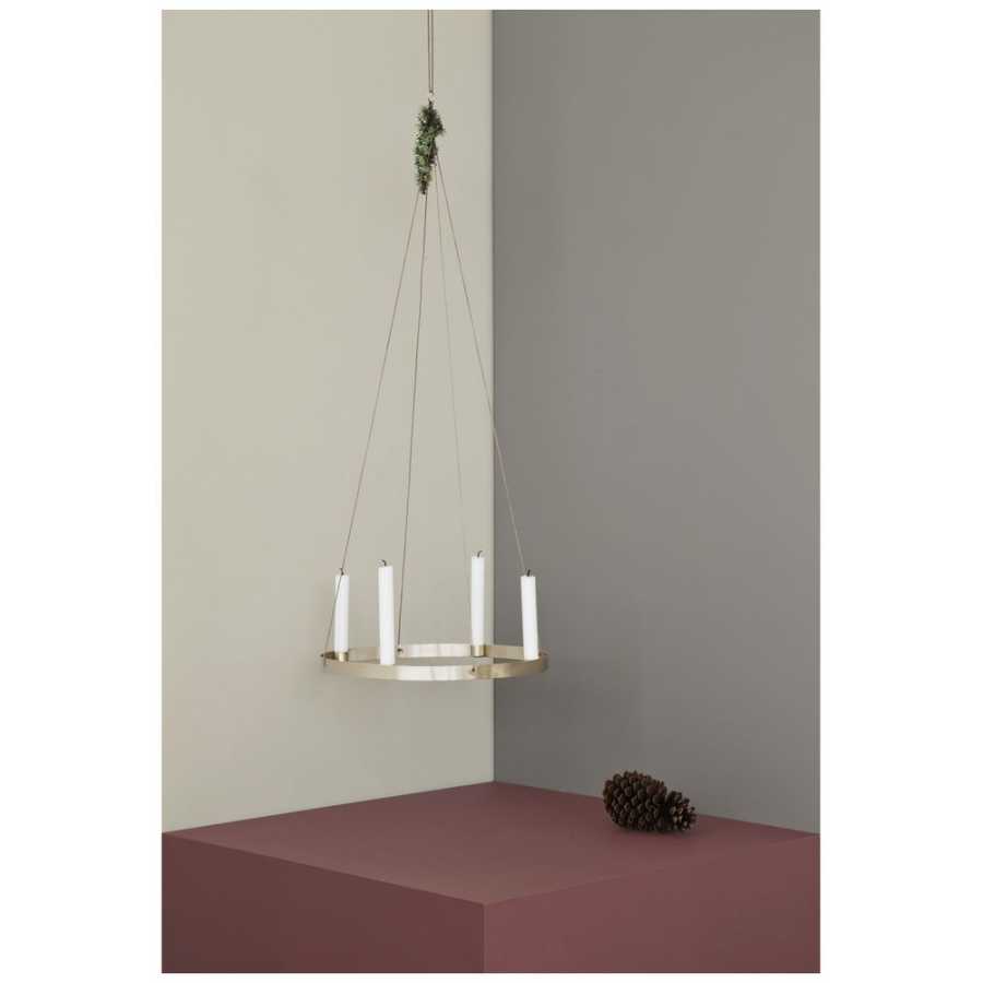 Ferm Living Circle Candle Holder - Brass - Large