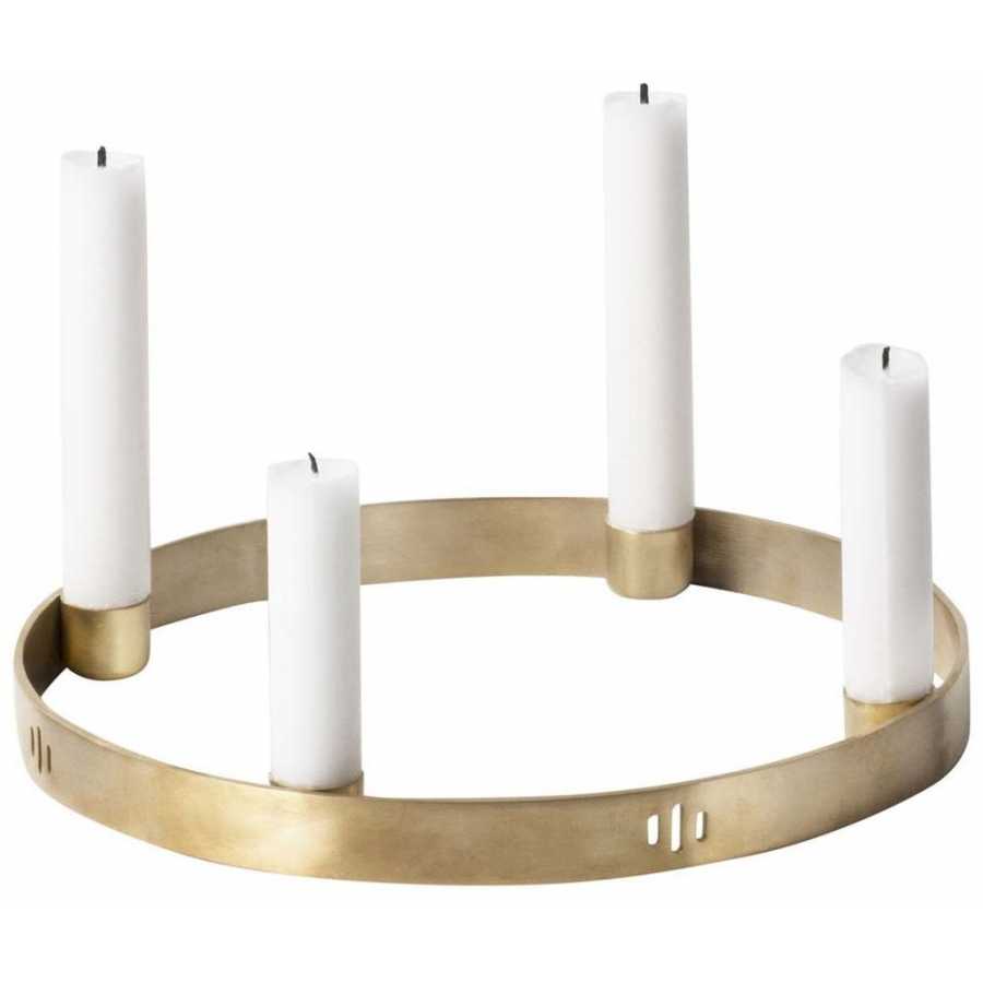 Ferm Living Circle Candle Holder - Brass - Small