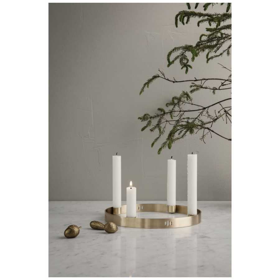 Ferm Living Circle Candle Holder - Brass - Small