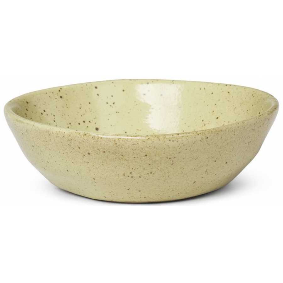 Ferm Living Flow Bowl - Yellow Speckle - Small