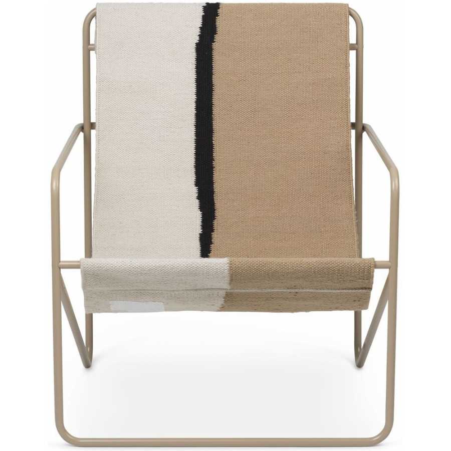Ferm Living Desert Lounge Chair - Cashmere & Soil