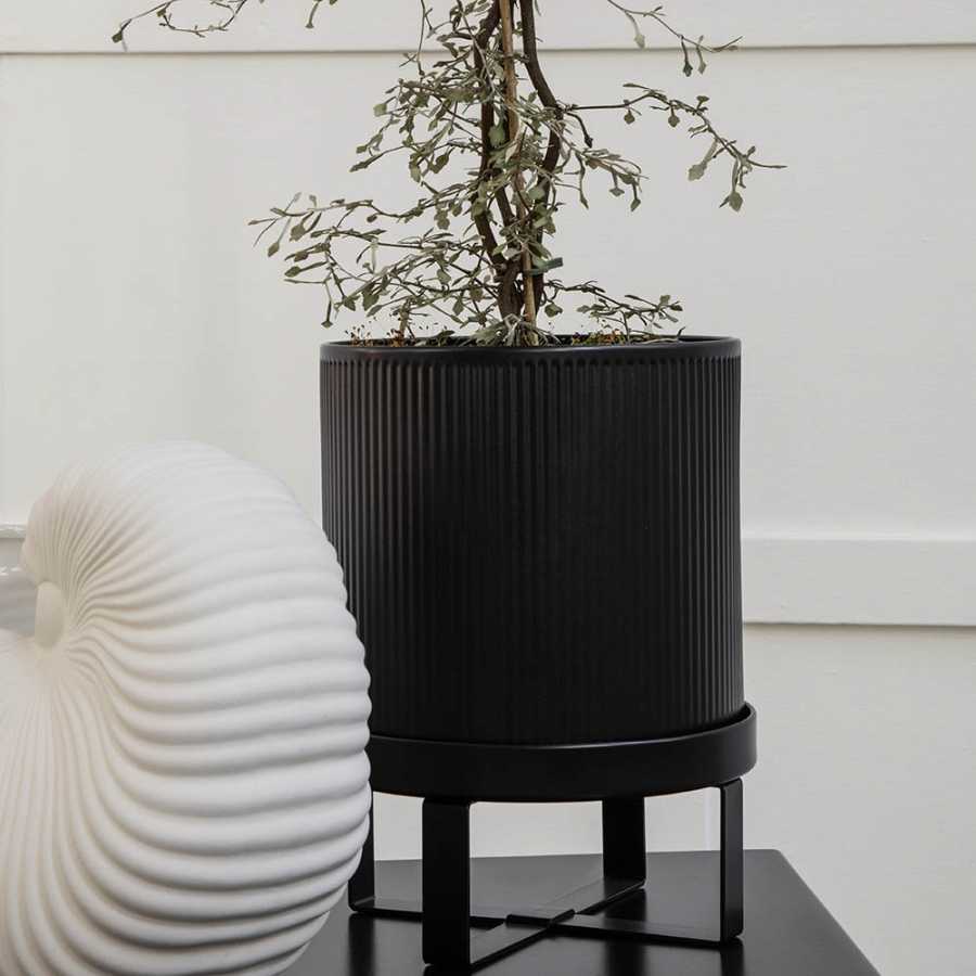 Ferm Living Bau Plant Pot - Black - Large