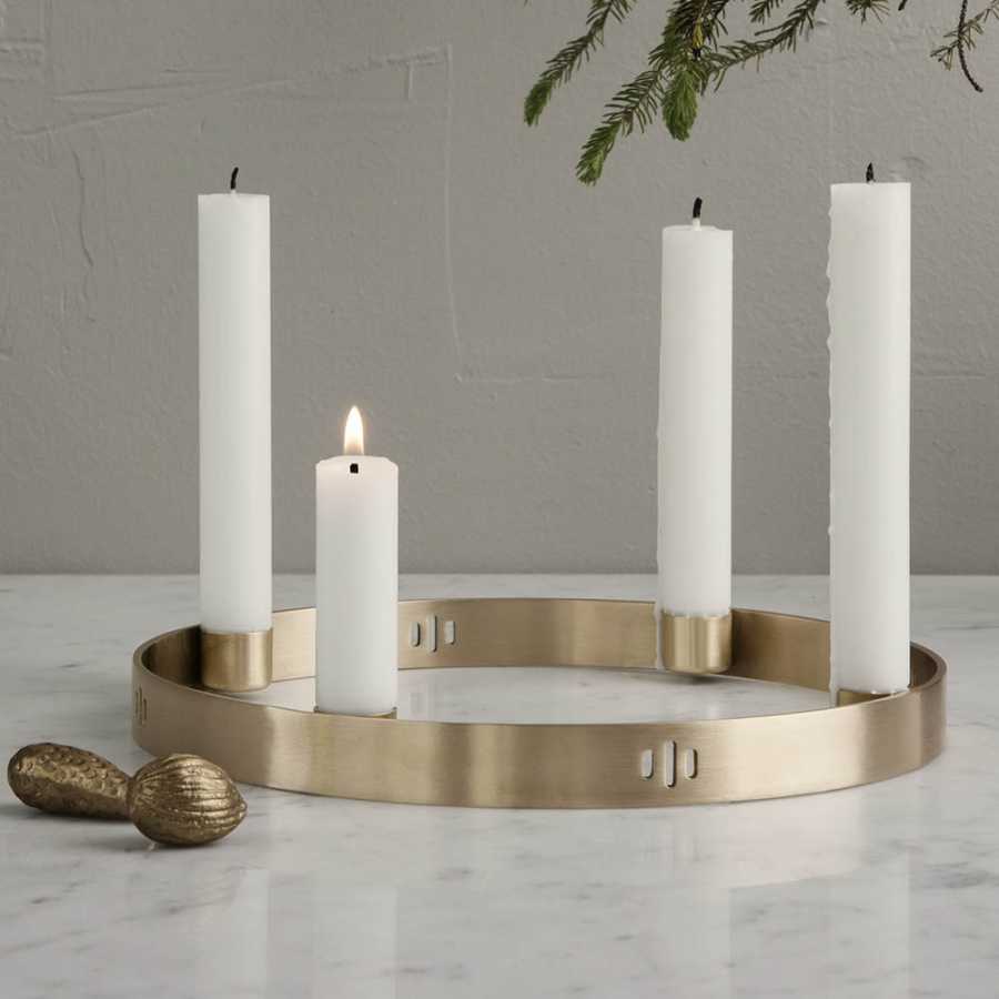 Ferm Living Circle Candle Holder - Brass 