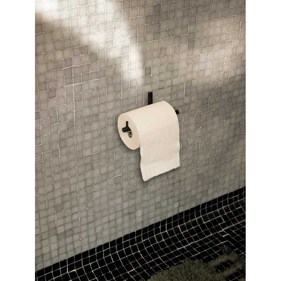 Ferm Living Dora Wall Mounted Toilet Roll Holder - Black