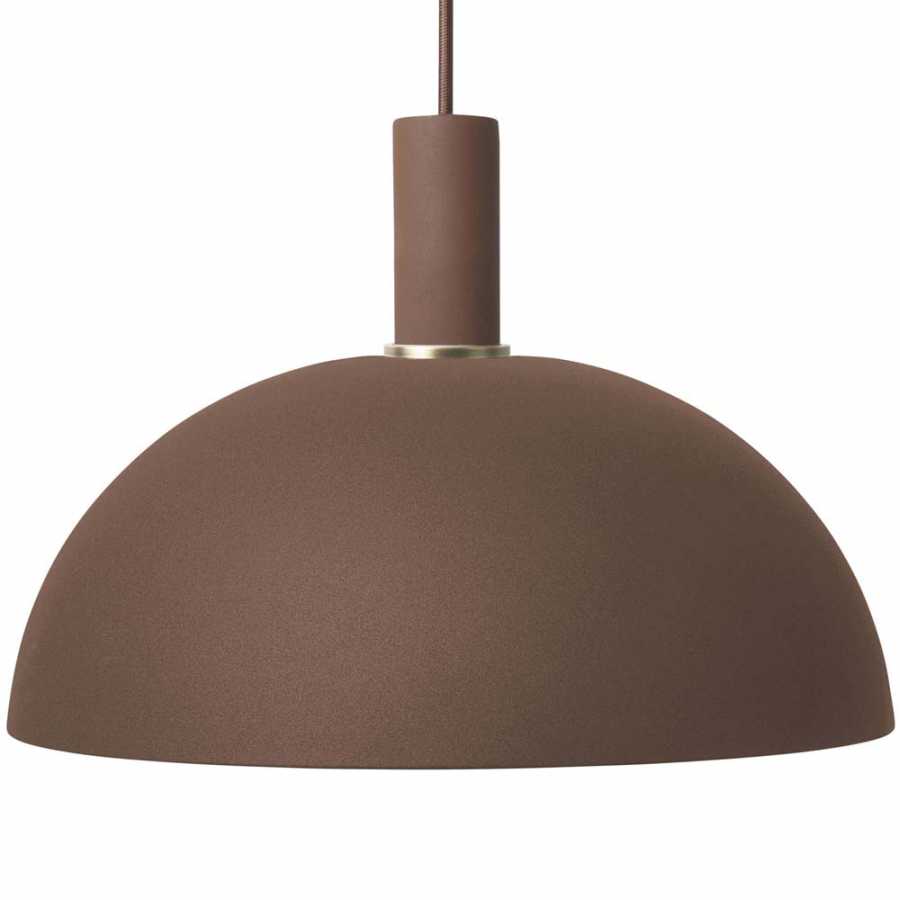Ferm Living Collect Dome Lamp Shade - Red Brown