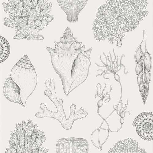 Ferm Living Katie Scott Shells Wallpaper - Off-White