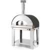 Fontana Forni Mangiafuoco Gas Pizza Oven With Trolley - Anthracite & Silver