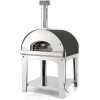 Fontana Forni Marinara Wood Fired Pizza Oven With Trolley - Anthracite & Silver