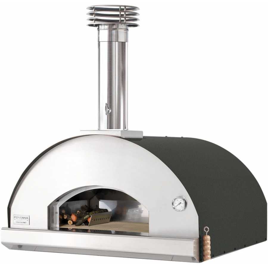 Fontana Marinara Wood Fired Pizza Oven - Anthracite & Silver