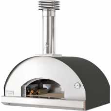 Fontana Forni Mangiafuoco Wood Fired Pizza Oven - Anthracite & Silver