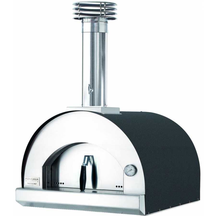 Fontana Margherita Wood Fired Pizza Oven - Anthracite & Silver