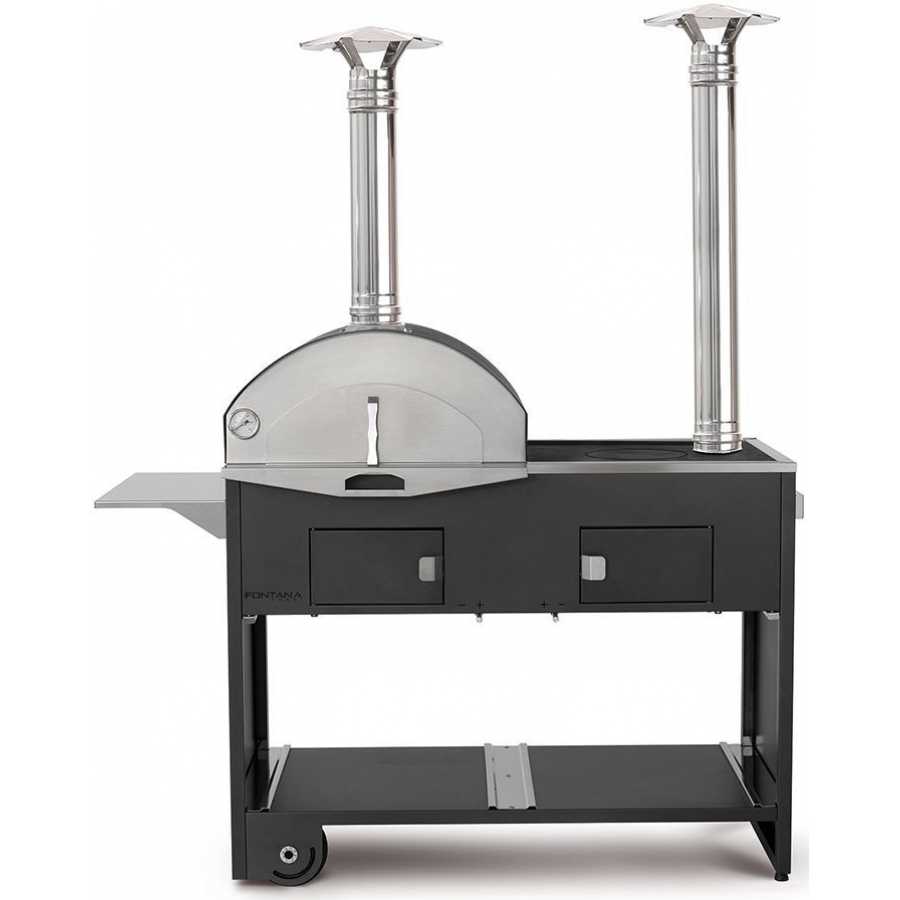 Fontana Pizza & Cucina Pizza Oven And Hot Plate With Trolley