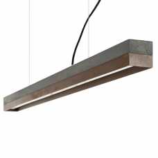 GANT Lights C1 Dark Grey Concrete Dimmable Pendant Light - Rough Rust Corten Steel