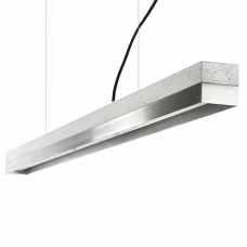 GANT Lights C1 Light Grey Concrete Dimmable Pendant Light - Stainless Steel