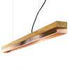 GANT Lights C1 Oak Dimmable Pendant Light - Copper