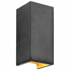 GANT Lights B8 Dark Grey Concrete Wall Light - Gold