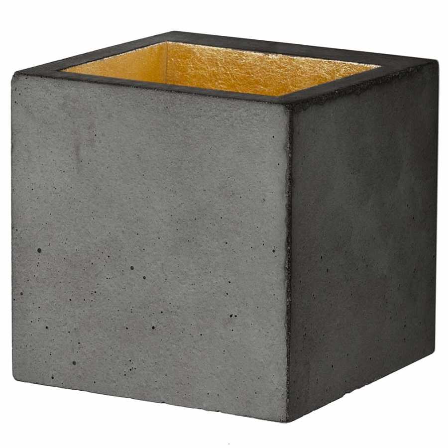 GANT Lights B9 Dark Grey Concrete Wall Light - Gold