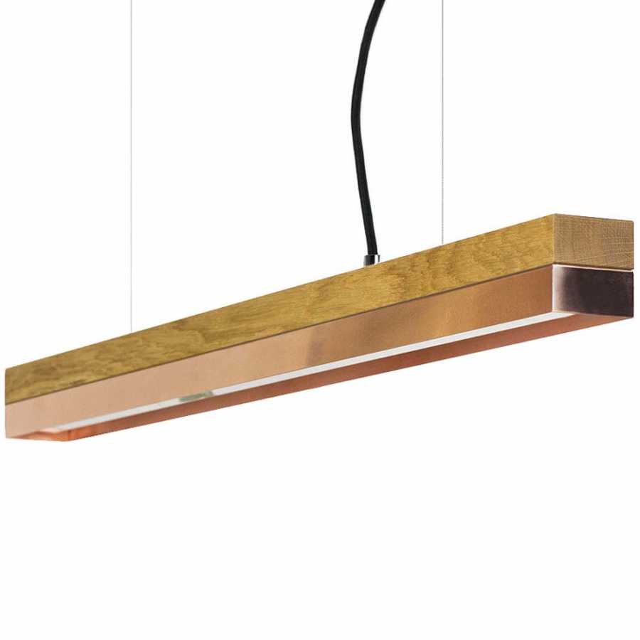 GANT Lights C2 Oak Pendant Light - Copper