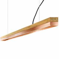 GANT Lights C3 Oak Dimmable Pendant Light - Copper