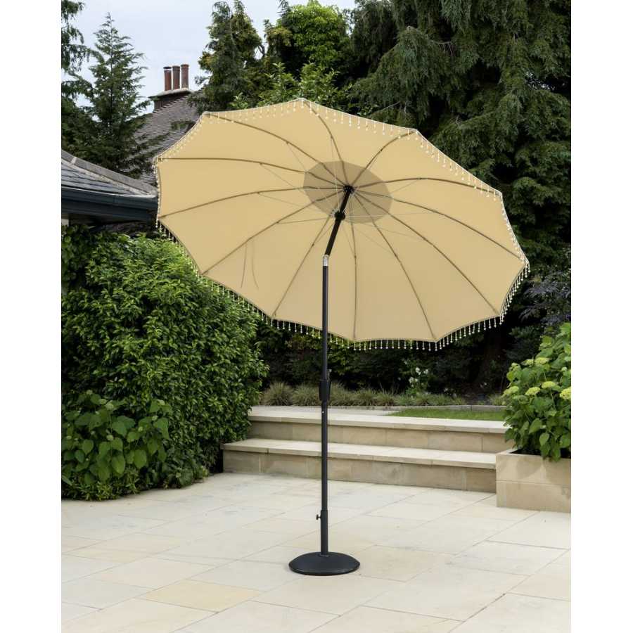 Garden Must Haves Carrousel Outdoor Parasol - Anthracite & Cream