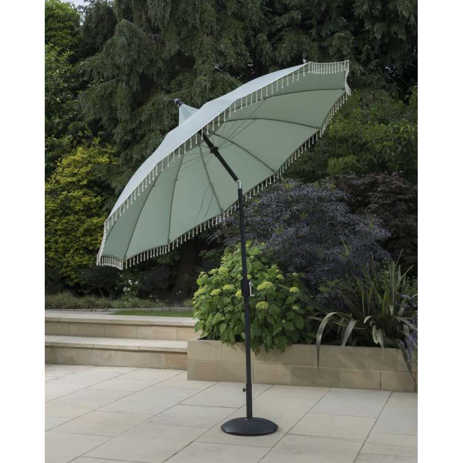 Garden Must Haves Carrousel Outdoor Parasol - Anthracite & Green